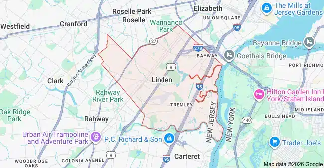 Linden, NJ Cleaning Service Area