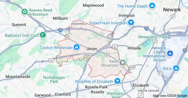 Union, NJ Cleaning Service Area