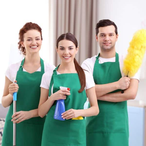 L&A Cleaning team ready to clean a Berkeley Heights home